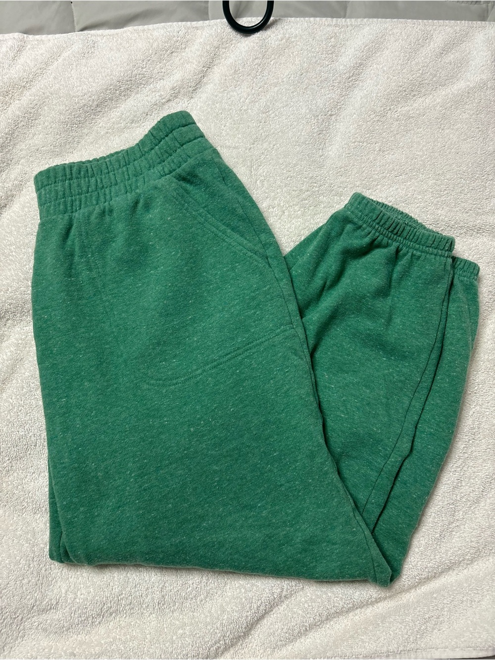 Green Fleece Jogger Pants